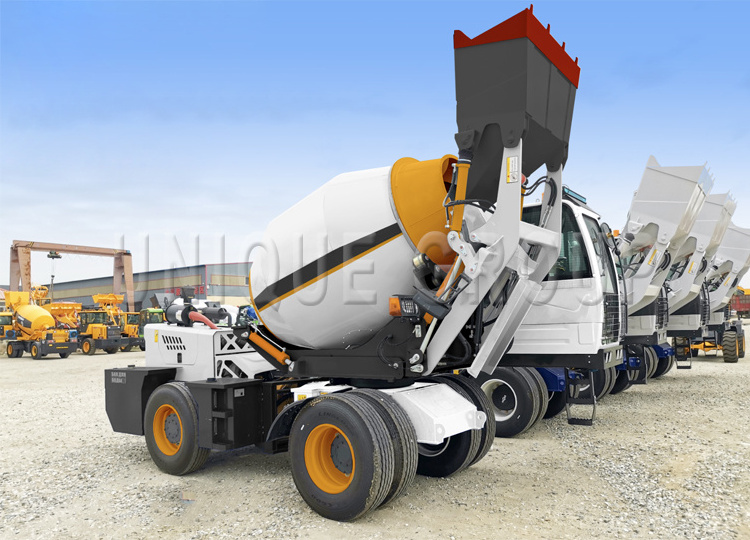 Small self loading concrete mixer truck cement concrete mixer mobile concrete mixer with self loading from china