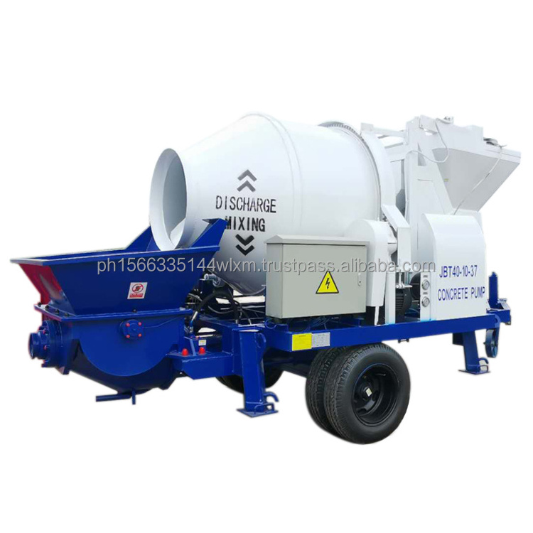 Concrete Mixer With Pump Machine 30 m3 Diesel Engine Truck Mounted Concrete Mixer Pump Electric 40 m3/h Capacity For Sale