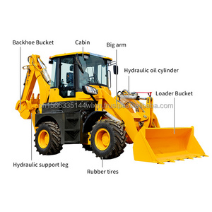 New Design Earth-Moving Machinery Cheap New Used Small Mini Towable Backhoe Loader Excavator