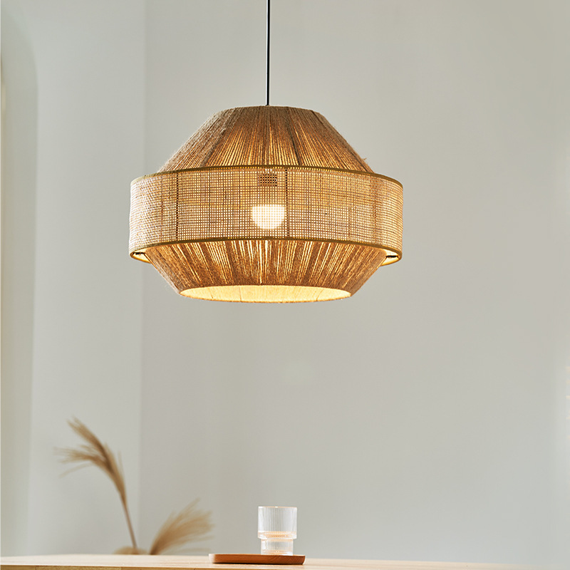 Decoration Pendant Light Bamboo Lamp Shade Chandelier Pendant Light Bamboo Light Fixture For Living Room