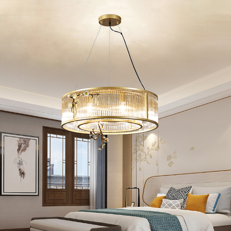 Nordic Style Glass Luxury Gold Pendant Lamp Indoor Decoration Ceiling Led Chandelier Lighting For Living Room