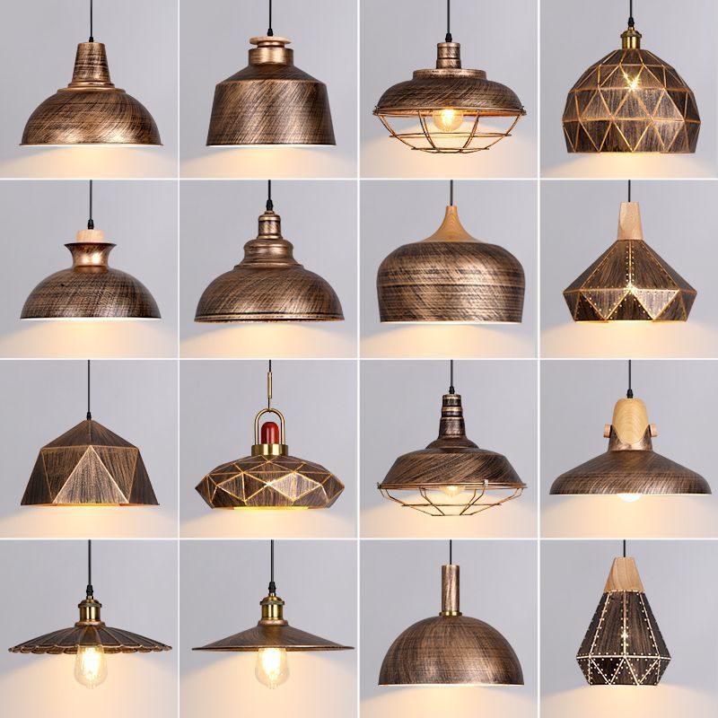 Retro Black Industrial Pendant Light fixtures Matte Pendant Lights for Kitchen Island Entryway Barn