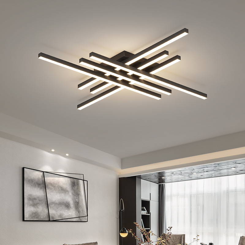 LED Ceiling Ceiling For Bedroom Living Room Modern Design Ceiling Lights Black Remote Control Light