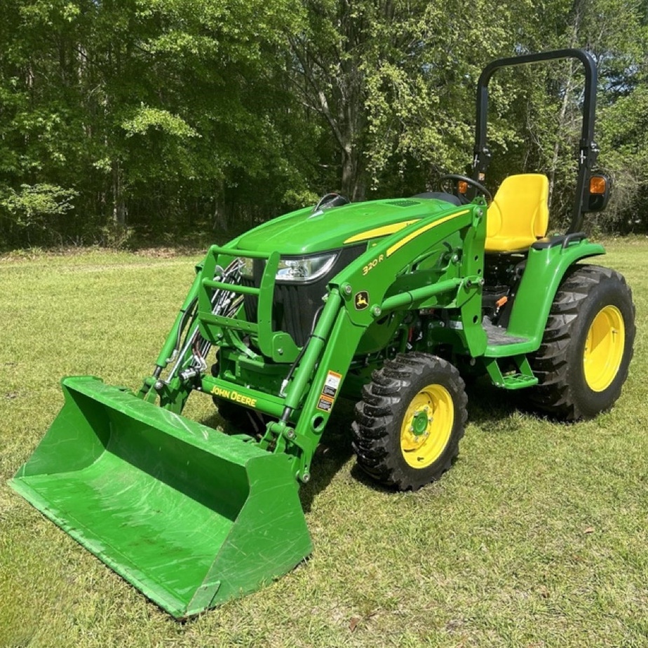 Affordable 2023 JD 3046R Compact Utility Farm Tractor E-Hydro MFWD 46 Hp, Turbocharged 3 Cylinder Diesel Engine