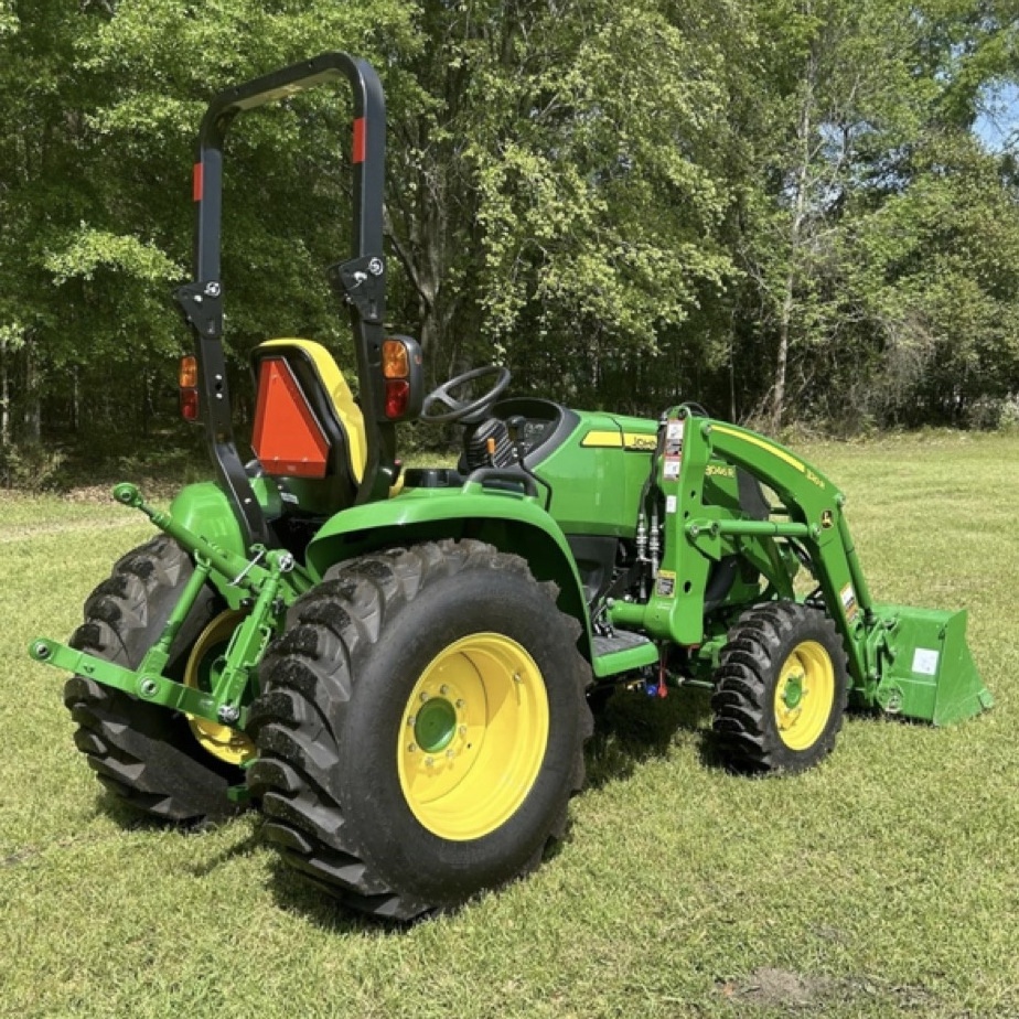 Affordable 2023 JD 3046R Compact Utility Farm Tractor E-Hydro MFWD 46 Hp, Turbocharged 3 Cylinder Diesel Engine