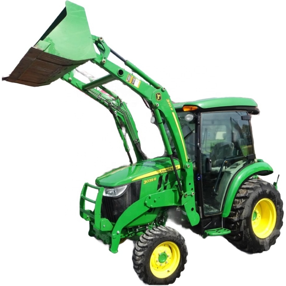 100% Original Brand 4WD Compact Utility Farm Tractor JD 3039R with JD Quick Attach Bucket 3-Point Hitch 540 PTO Diesel Engine