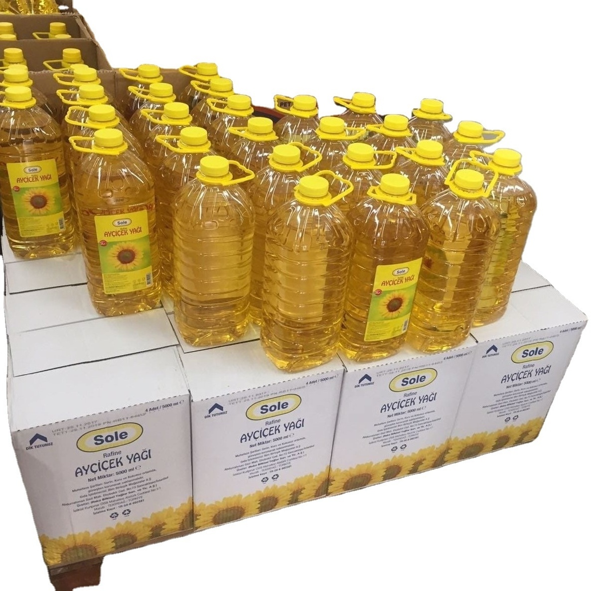 Premium Quality Private Label Natural Sunflower Cooking Oil, Size 5 Liters, Wholesales Cooking Oil from Factory