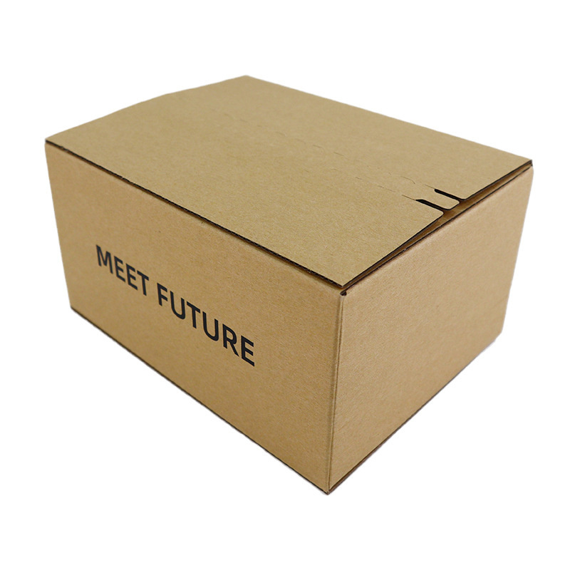 Eco Friendly Custom Kraft E Flute Paper Carton Shipping Clothing Mailer Gift Packaging Self Zipper Corrugated Box