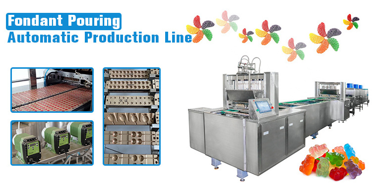 Confectionery Making Machine Automatic Candy Depositing Line Gummy Candy Manufacturing Equipment