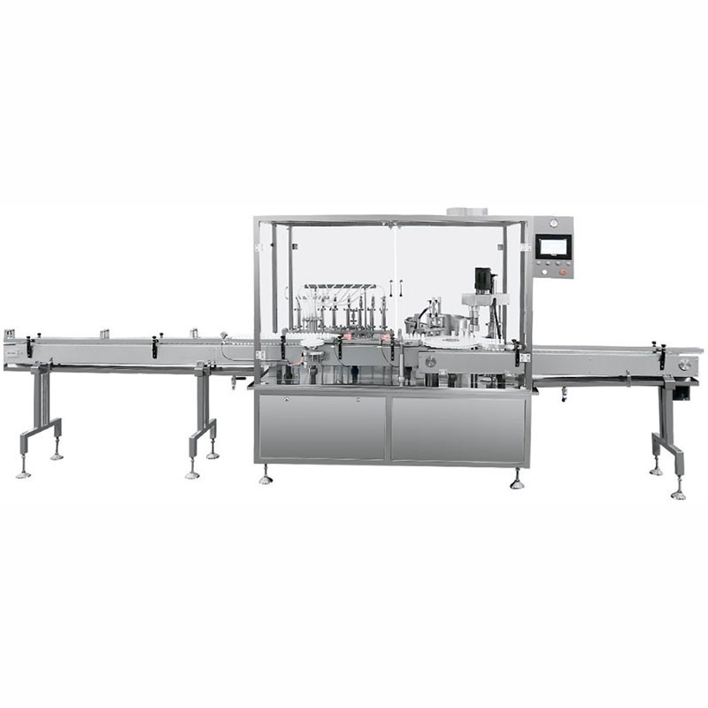 Fully automatic syrup oral  liquid filling capping labeling machine