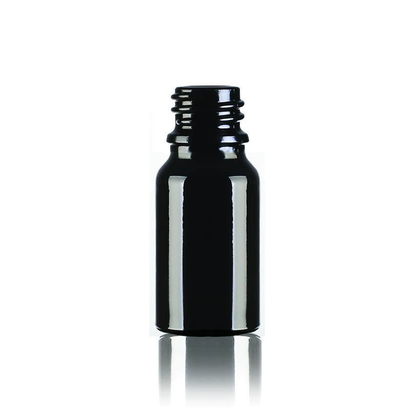 100ml black frosted cosmetic bottle essential oil glass  bottle with measurement pipette DIN18mm