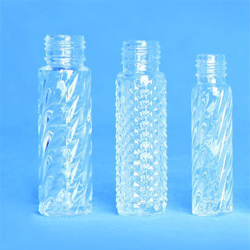 Hot sale 3ml 6ml 8ml 10ml 12ml clear  Roll on glass bottle with plastic or steel or glass roll on ball and cap