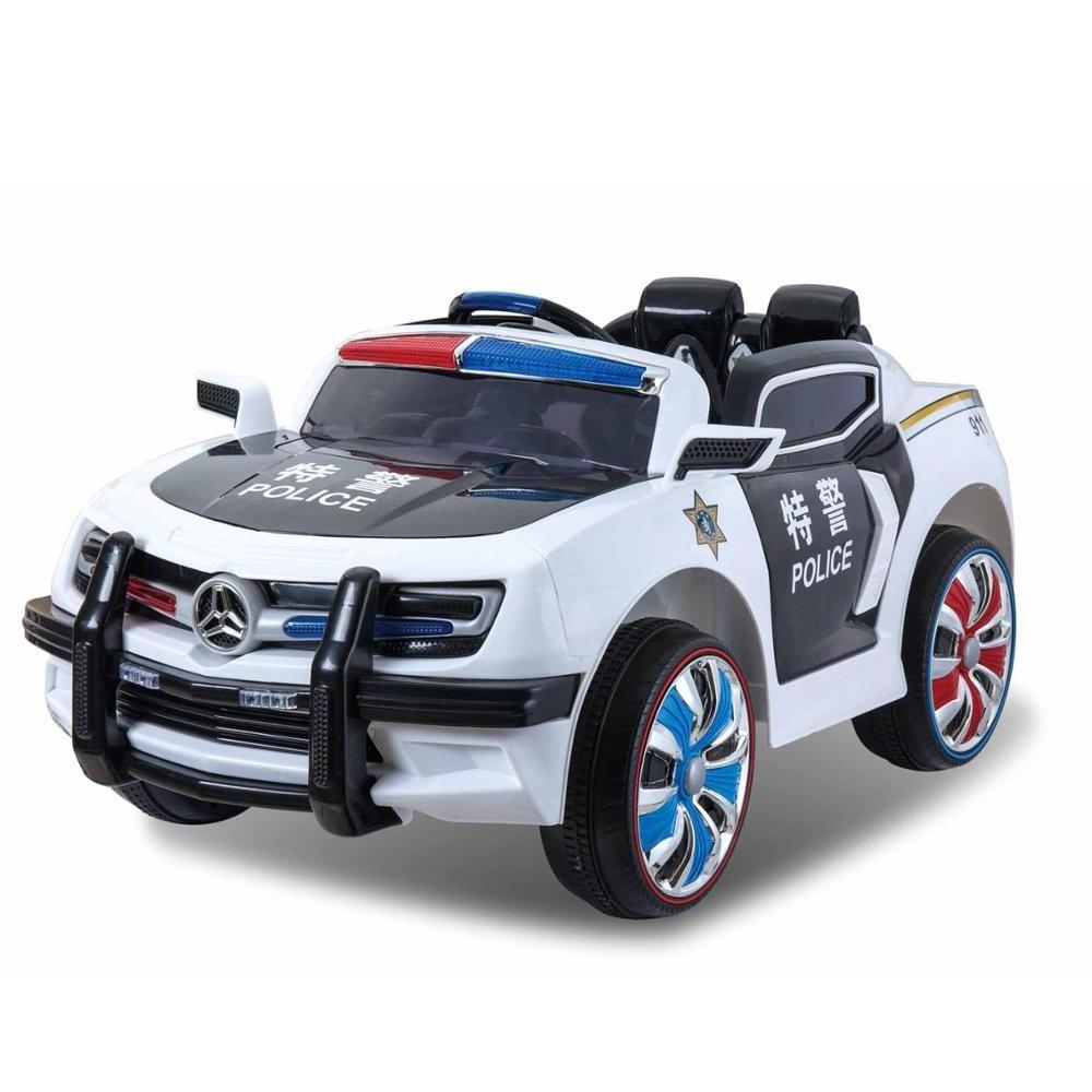 HOT 12V battery for kids big electric toy boy's police ride on car 2 seats