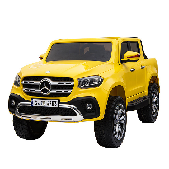 2019 Hot sale license benz children electric car baby ride on car pickup truck XMX606