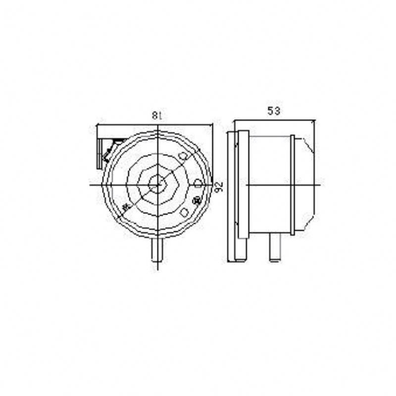 Vacuum Air Flow Diaphragm Adjusting Indicator Hvac Adjustable Pressure Differential Switch