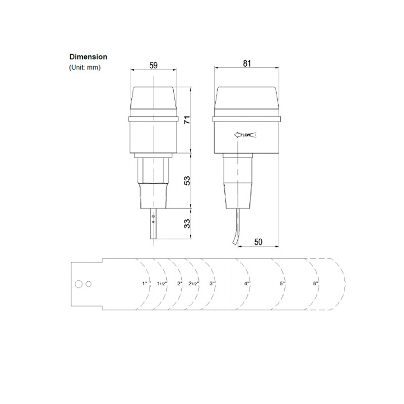 Paddle Hvac Explosion Proof Auto Intelligent Control Water Flow Sensor In Line Flow Switch