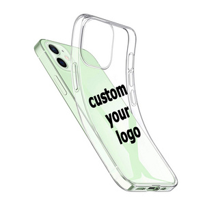 Custom logo Phone Case Custom Transparent Mobile Phone Case TPU cell phone Case for iPhone 13 14 15 Pro