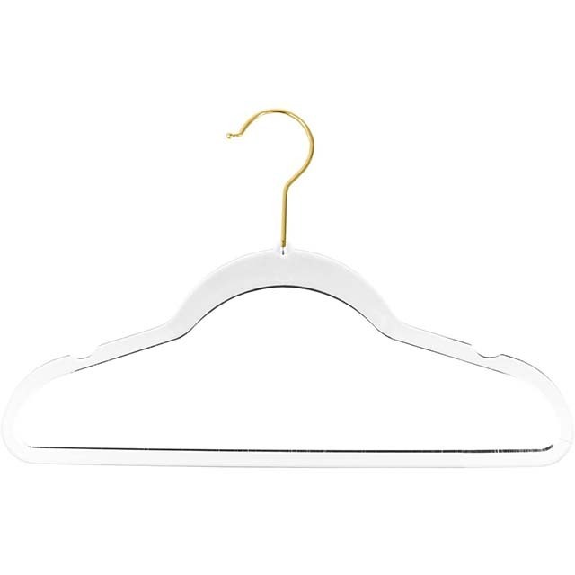 Custom Logo Transparent Acrylic Coat Hanger Acrylic Clothes Rack