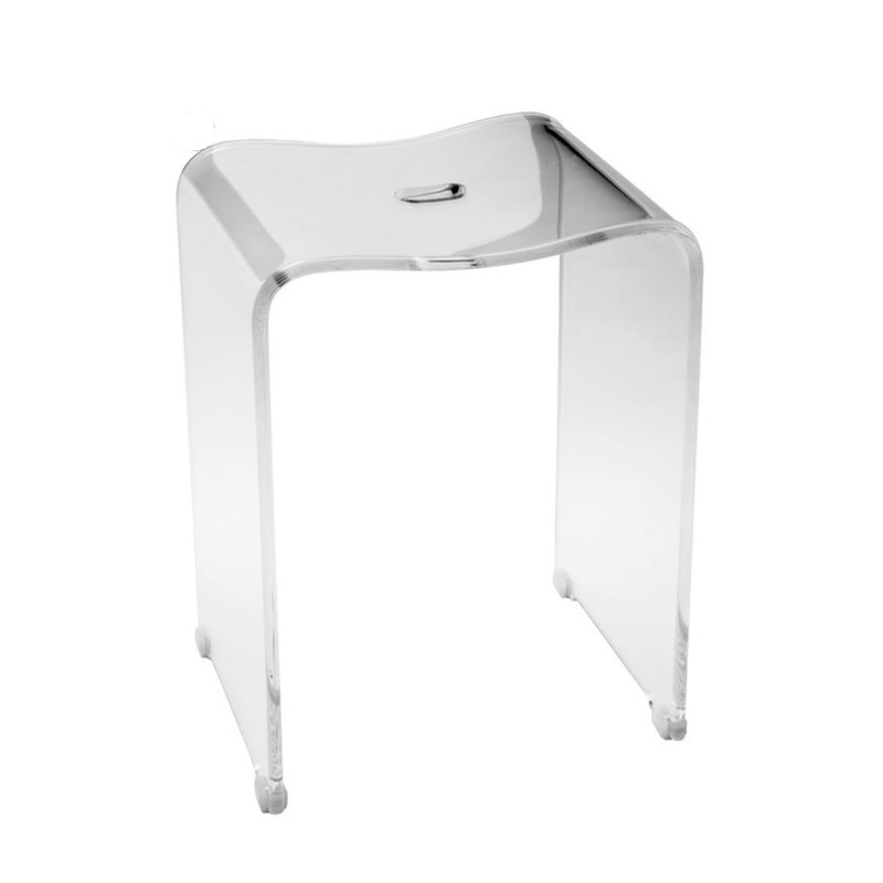 custom lucite acrylic shower bench for bathroom small furniture stool