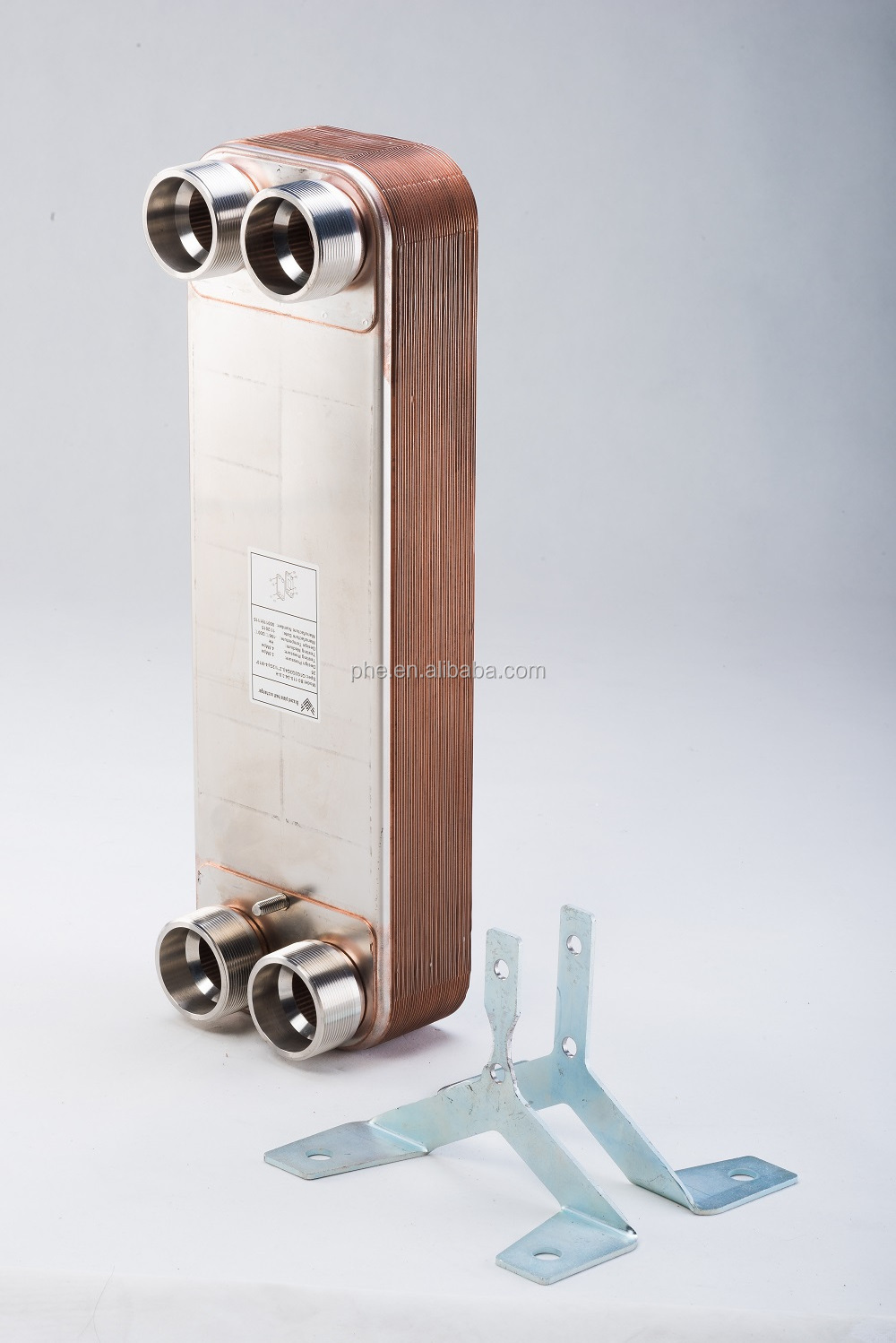 China Evaporator and Condenser New Brazed Plate Heat Exchanger