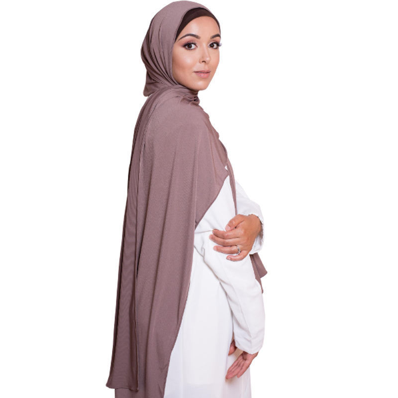 2022 Netherlands Hot Selling Jersey Scarf Muslim Hijab Long Solid Islamic Scarves For Women Hijabs