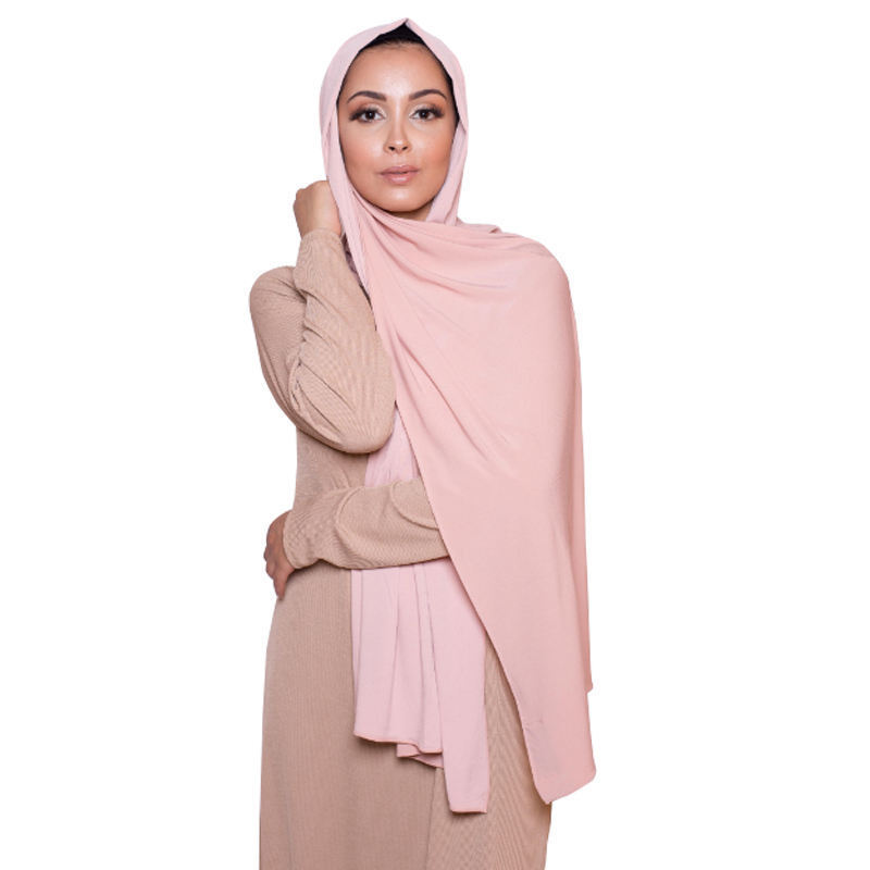 2022 Netherlands Hot Selling Jersey Scarf Muslim Hijab Long Solid Islamic Scarves For Women Hijabs