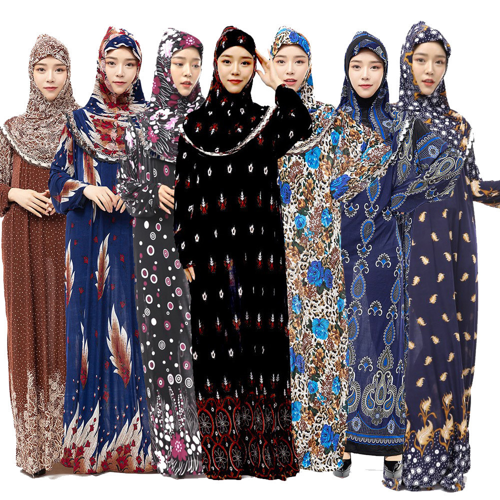 2022 Hot Selling  Abaya Islamic Clothing Muslim Women Prayer Muslim Dress Long Prayer Hijab Israel Prayer shawl