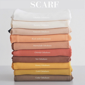 Good Fabric Tudung Bawal Solid Plain Chiffon Hijabs Georgette Scarf Hijab Accessories Shawls Muslim Islamic Spring Scarves