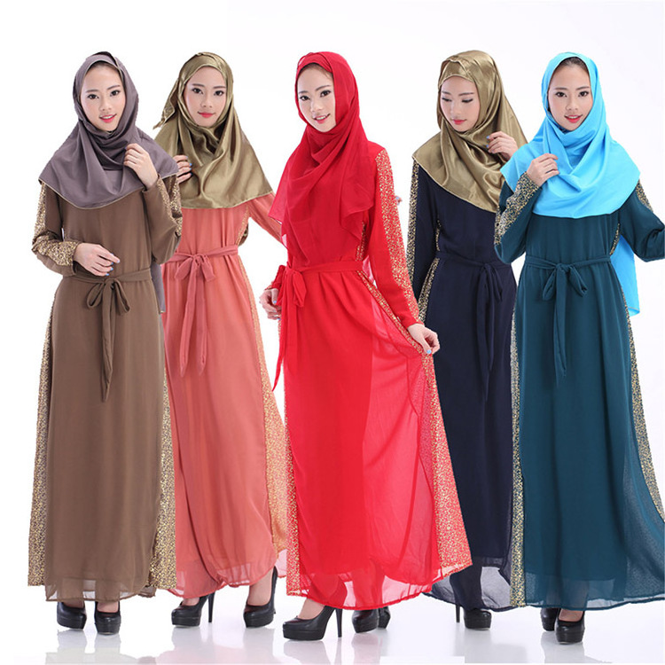 Best Selling Fashionable Islamic Clothing Muslim Dress Chiffon Abaya