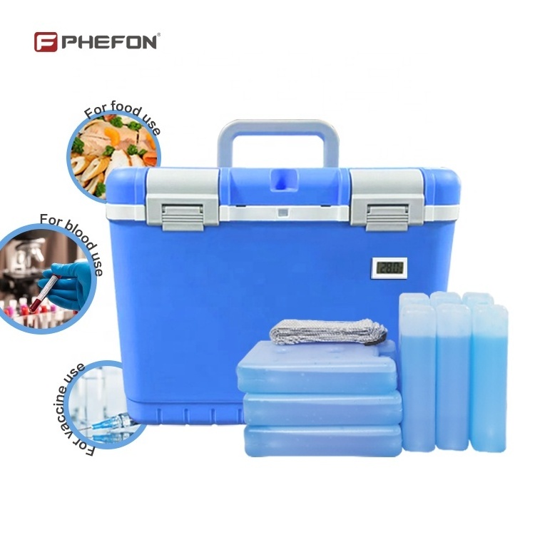 10L Safe Lock Portable Medical Vaccine Carrier Cooler Box