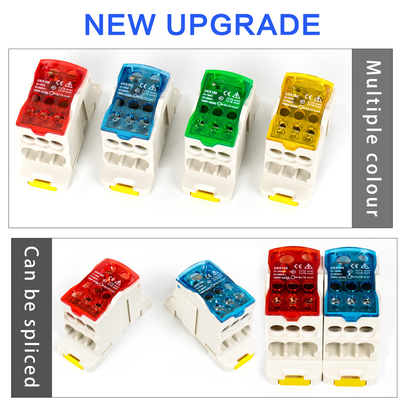 UKK160 big current distribution terminal block box one-in-multiple-out distribution box terminal block