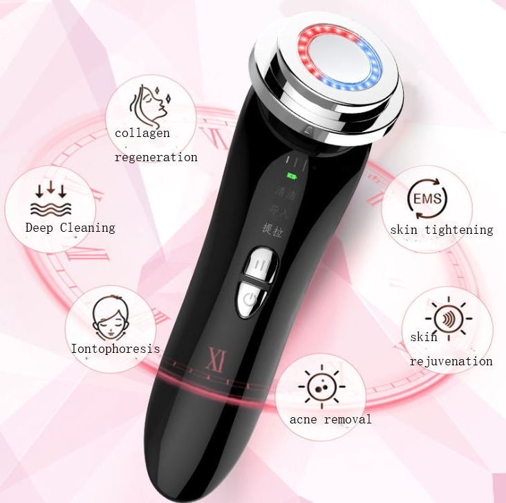 Phenitech Multifunctional Ultrasonic Beauty Device Face Lifting Machine Led light EMS Galvanic Machine For Women Home Use