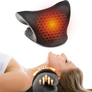 Phenitech Heated Neck Stretcher, Portable Cordless Neck Shoulder Cervical Traction Device Massage Pillow with Graphene Heating