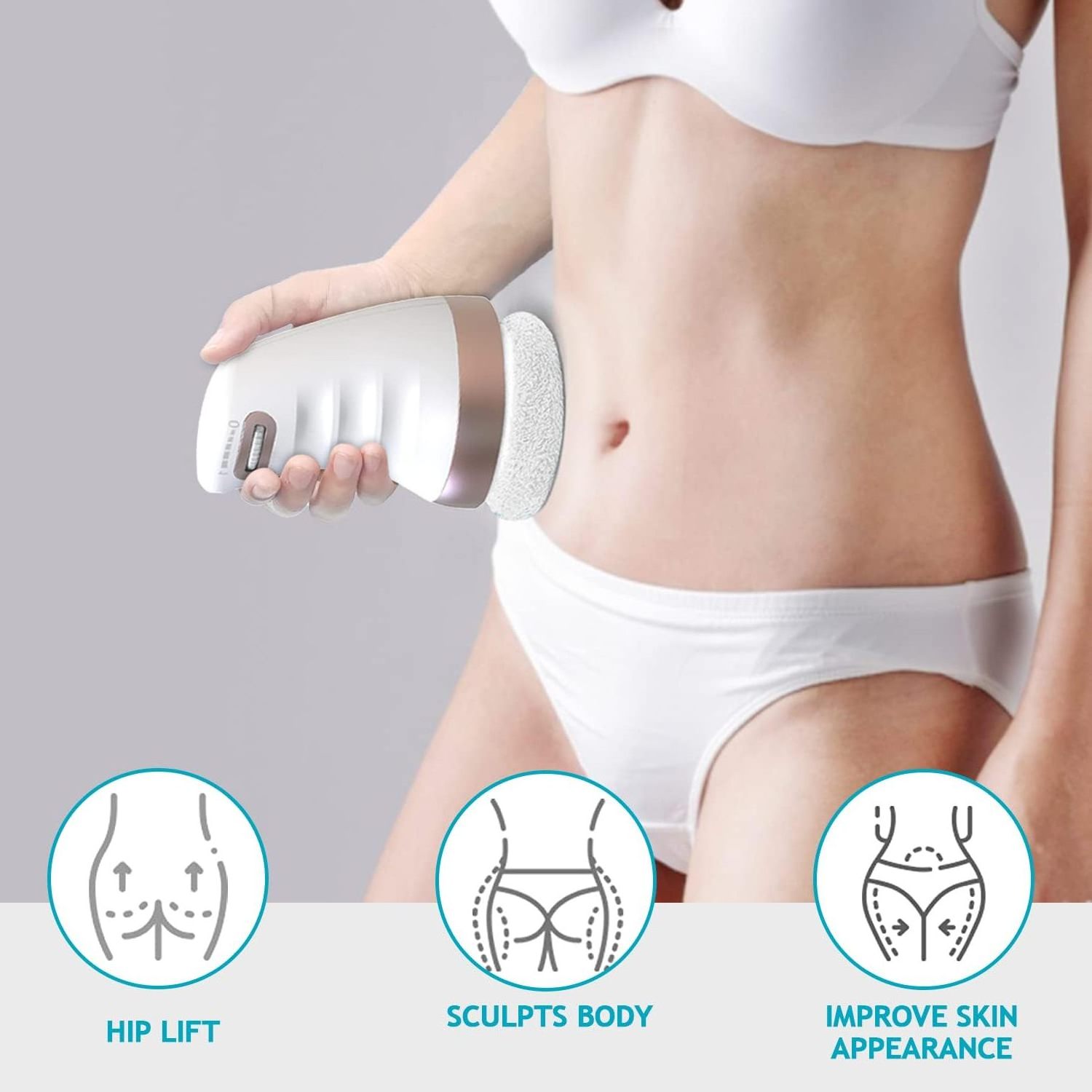 Electric Handheld Body Massager for Belly Waist Body Sculpting Machine For Relaxes Muscles Improves Circulation