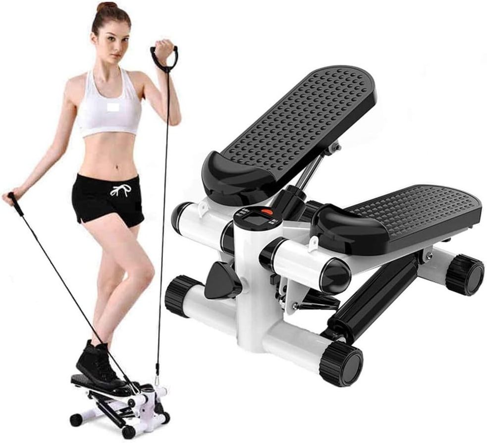 Mini Stepper with Exercise Equipment for Home Workouts, Hydraulic Fitness Stair Stepper