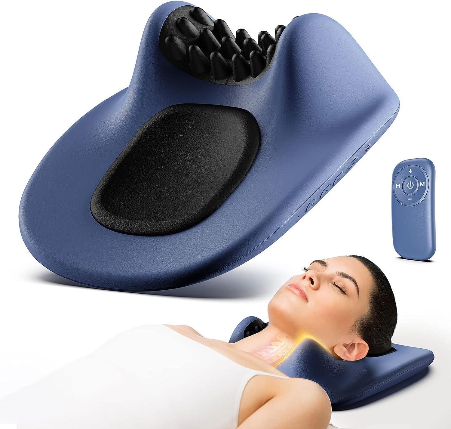 Phenitech NEW Neck Stretcher EMS Therapy Pillowcase Cervical Traction Device for Relieve Headache Muscle Tension Spine Alignment