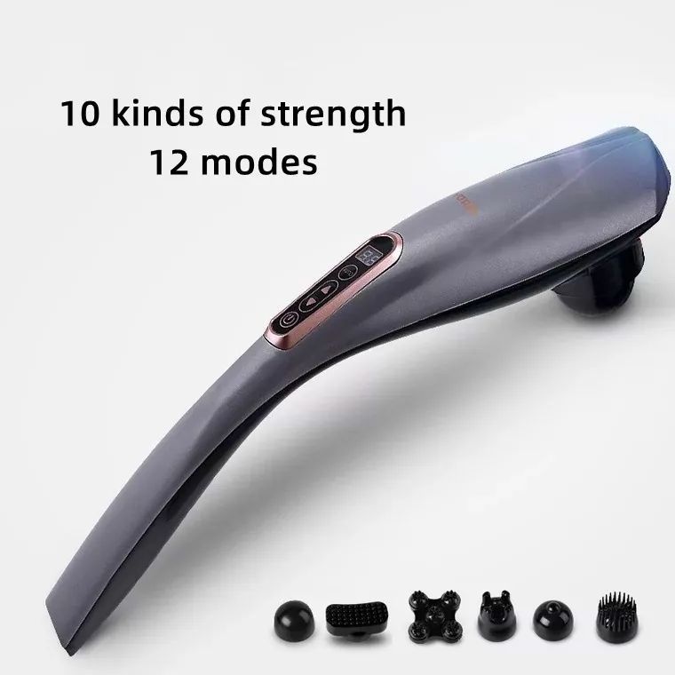 Handheld Percussion Massager Electric Back Massage with Heat Deep Tissue for Neck, Foot, Shoulder, Leg, Muscle Pain Relief