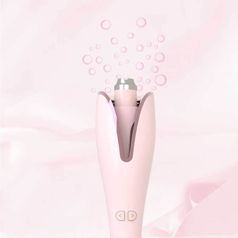 Hot Sale Home Portable Petal Shaped Pink Auto-Rotating Curling Iron Ceramic Rotating Curling Stick For All Hair Types