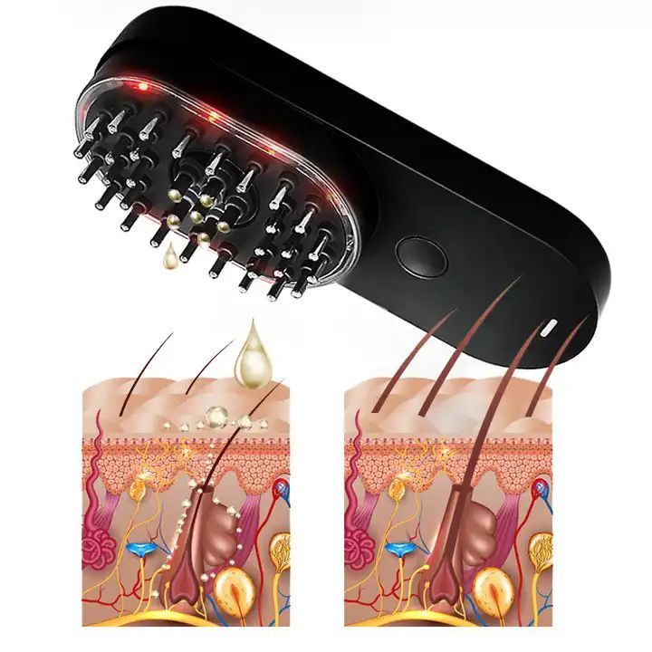 Massage Comb Hair Tonic Introduction Instrument Head Massager Scalp Phototherapy Hair Tonic Instrument Scalp Medicine Applicator