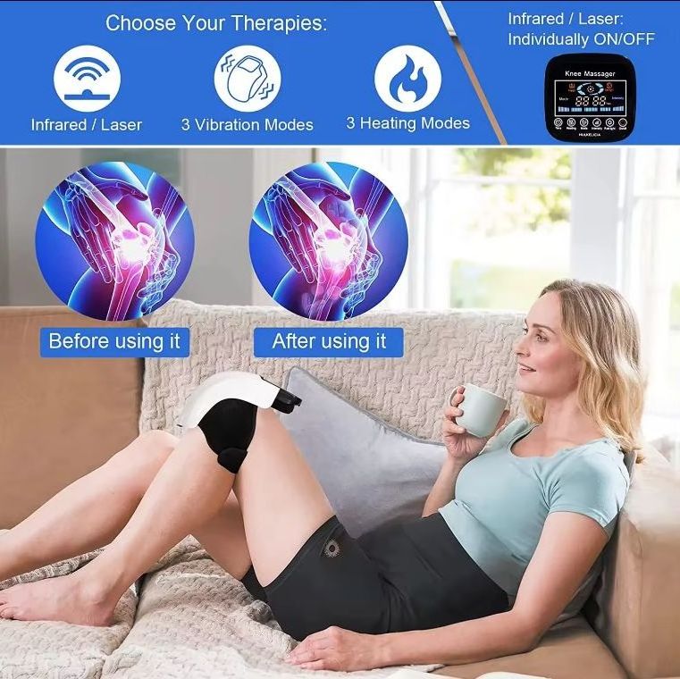 Wireless Heating Kneepad Multifunctional Knee Warm Heating Massager Cross-Border Infrared Pneumatic Leg Massager