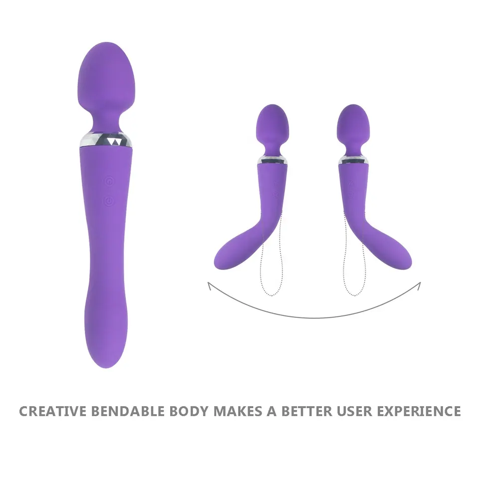 2023 Hot Sell Massage Stick AV Double Head Vibration Handheld Massage Stick with Strong Vibration for Women