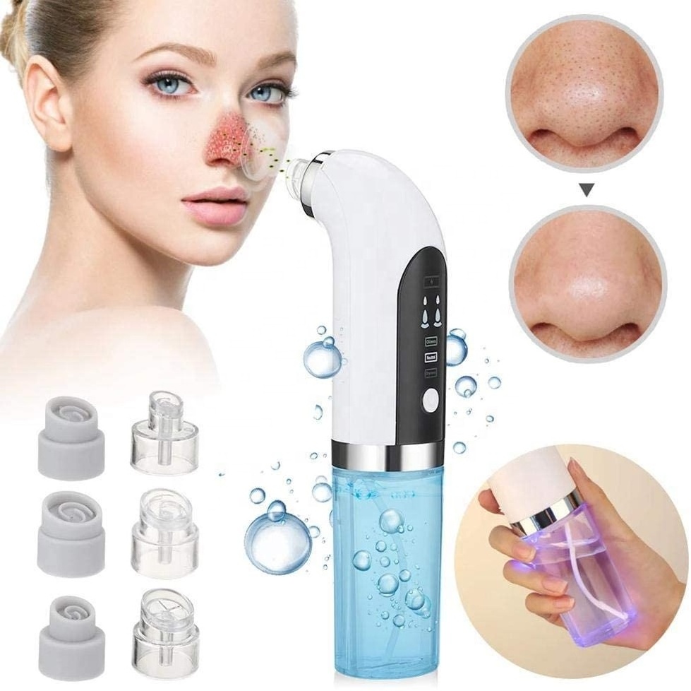 Pore Cleaner Vacuum Comedo Suction Extractor Blackhead Remover Vacuum Hydra-Facial Cleansing Machine