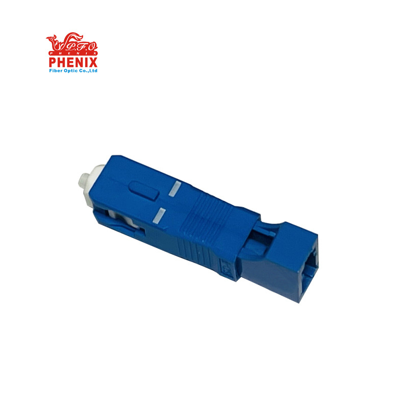 SC/Male to LC/Female Simplex Single Mode Fiber Optic Adapter