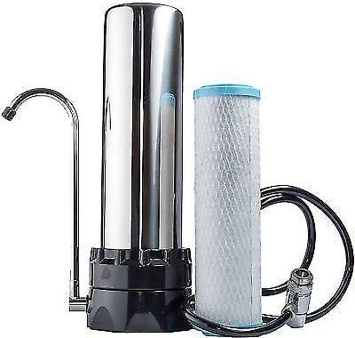 Countertop Water Purifier Filter Heavy-Duty Stainless Steel Housing For Home