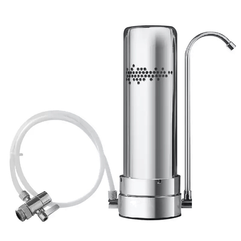 Countertop Water Purifier Filter Heavy-Duty Stainless Steel Housing For Home