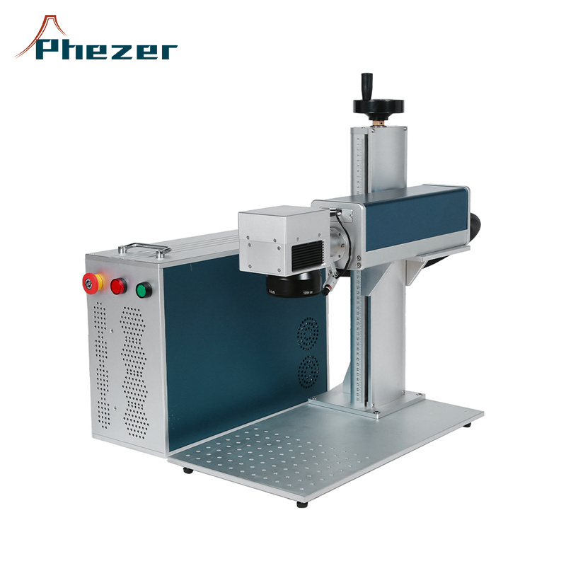 Fiber laser marking machine 30W for QR laser engraving serial numbers printing on plastic