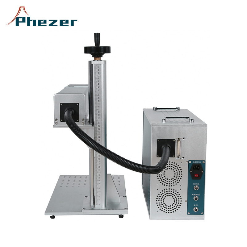 Fiber laser marking machine 30W for QR laser engraving serial numbers printing on plastic