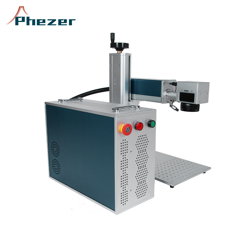 Fiber laser marking machine 30W for QR laser engraving serial numbers printing on plastic