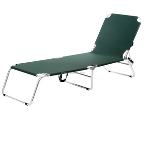 outdoor easy carrying beach folding sun lounger with backrest