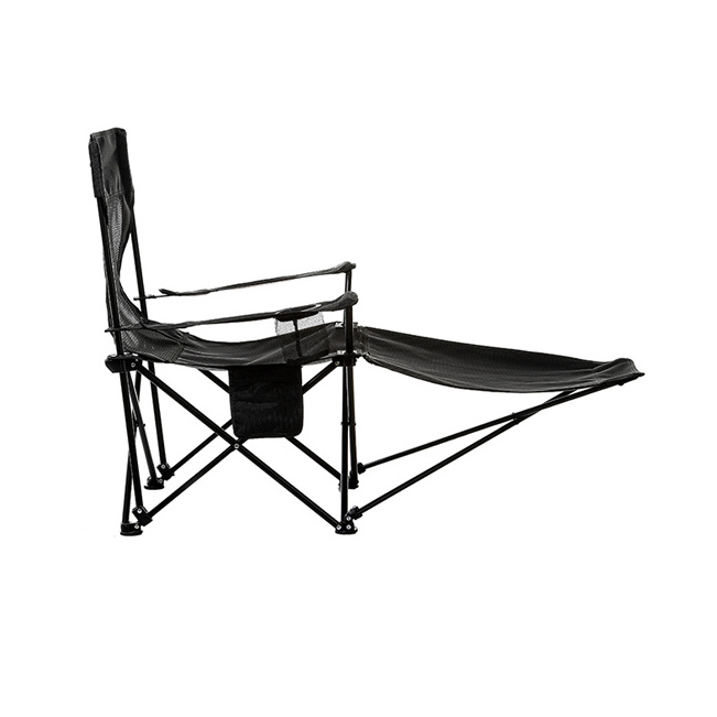 Outdoor Extra Wide Lightweight Reclining Folding Camping Chair With Leg Rest